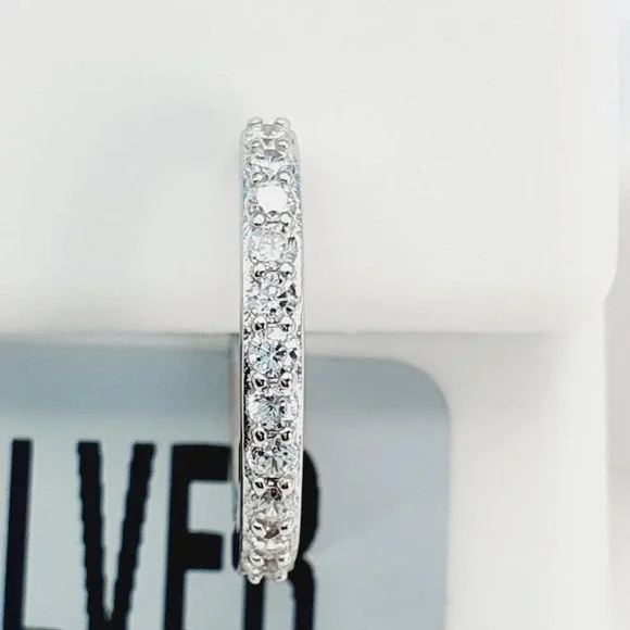 "925 Sterling Silver Cubic Zirconia Earrings, U19254900 - Picture 5 of 10